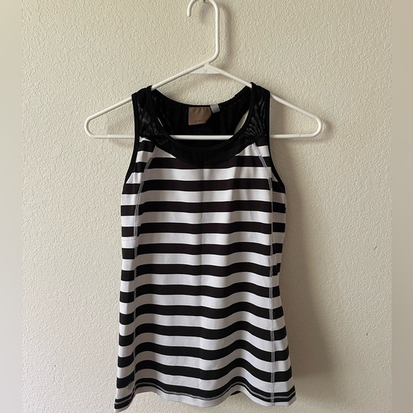 Athleta Tops - Athleta, black and white stripe tank top